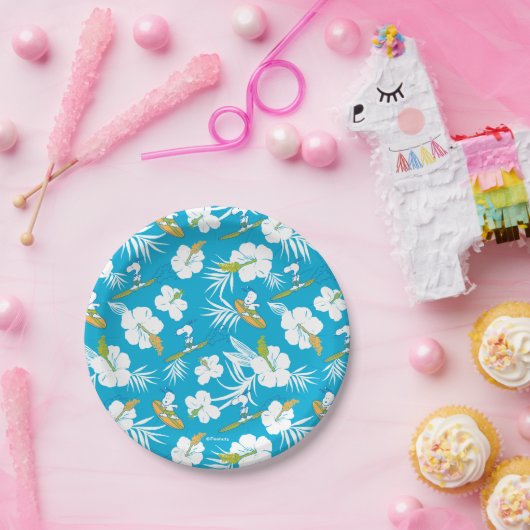 Snoopy Brooklyn Beach Pattern Papieren Bordje (Feest)