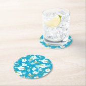 Snoopy Brooklyn Beach Pattern Ronde Kartonnen Onderzetter (Insitu)