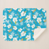 Snoopy Brooklyn Beach Pattern Sherpa Deken (Voorkant (horizontaal))