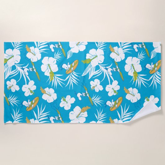 Snoopy Brooklyn Beach Pattern Strandlaken (Voorkant)