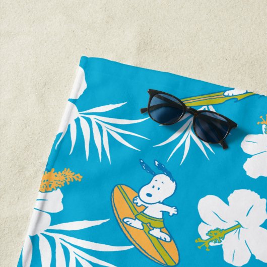 Snoopy Brooklyn Beach Pattern Strandlaken (In situ)