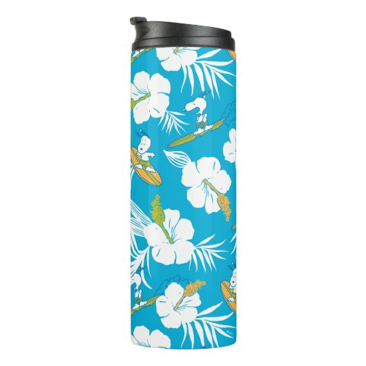 Snoopy Brooklyn Beach Pattern Thermosbeker (Geroteerd rechts)