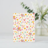 Snoopy Bunches of Balloons Pattern Briefkaart (Staand voorkant)