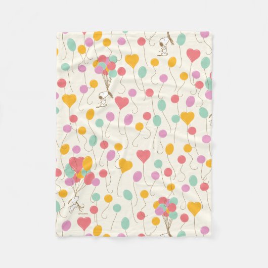 Snoopy Bunches of Balloons Pattern Fleece Deken (Voorkant)