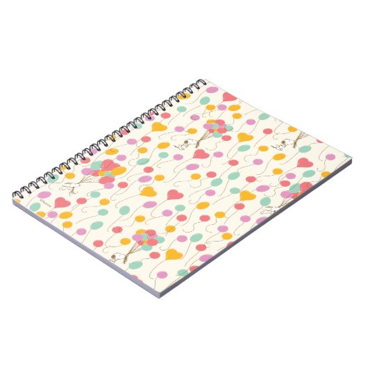 Snoopy Bunches of Balloons Pattern Notitieboek (Linkerzijde)