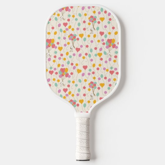 Snoopy Bunches of Balloons Pattern Pickleball Paddle (Voorkant)
