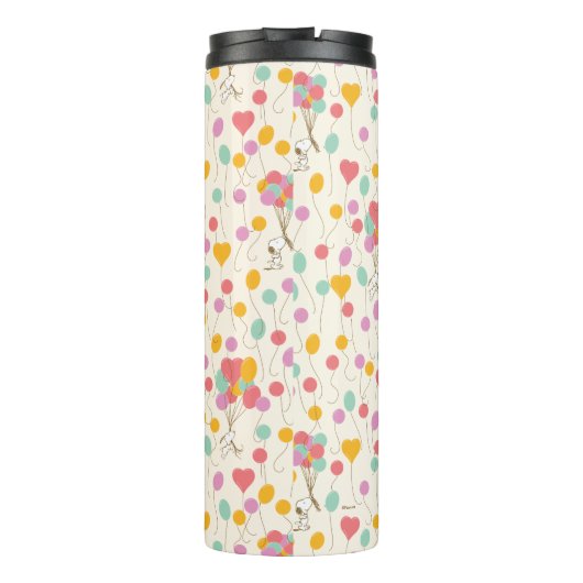Snoopy Bunches of Balloons Pattern Thermosbeker (Achterkant)