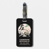 Snoopy, Charlie Brown en Woodstock - Friend Bagagelabel (Achterkant verticaal)