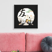 Snoopy, Charlie Brown en Woodstock - Friend Canvas Afdruk (Insitu (Woonkamer))