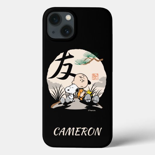 Snoopy, Charlie Brown en Woodstock - Friend Case-Mate iPhone Case (Achterkant)