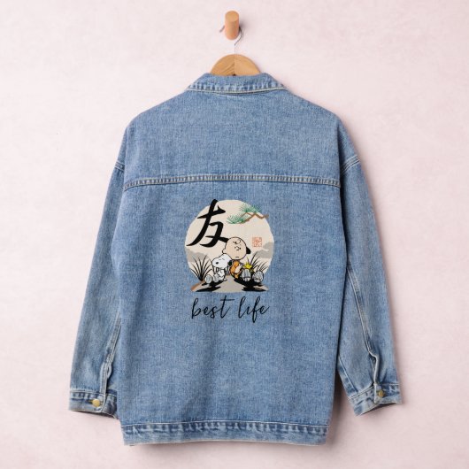 Snoopy, Charlie Brown en Woodstock - Friend Denim Jacket (Hangar)
