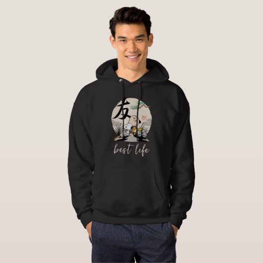 Snoopy, Charlie Brown en Woodstock - Friend Hoodie (Voorkant volledig)