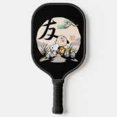 Snoopy, Charlie Brown en Woodstock - Friend Pickleball Paddle (Achterkant)