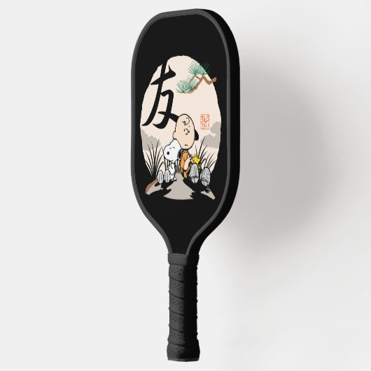 Snoopy, Charlie Brown en Woodstock - Friend Pickleball Paddle (Links)
