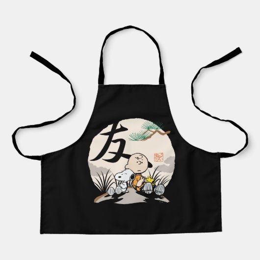 Snoopy, Charlie Brown en Woodstock - Friend Schort (Voorkant)