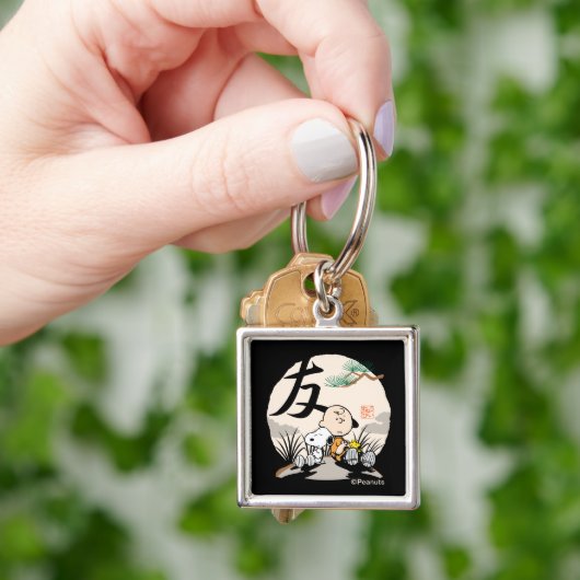 Snoopy, Charlie Brown en Woodstock - Friend Sleutelhanger (Hand)