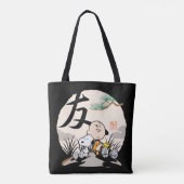 Snoopy, Charlie Brown en Woodstock - Friend Tote Bag (Achterkant)
