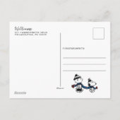 Snoopy & Charlie Winter Sjaal Kerstfoto's Feestdagenkaart (Achterkant)