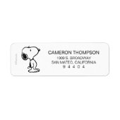 Snoopy Classic Comics Etiket (Voorkant)