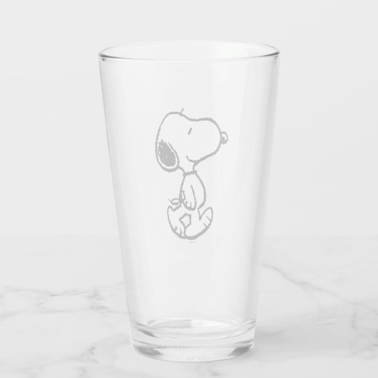 Snoopy Classic Comics Glas (Achterkant)