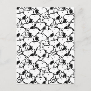 Snoopy Classic Comics Pattern Briefkaart