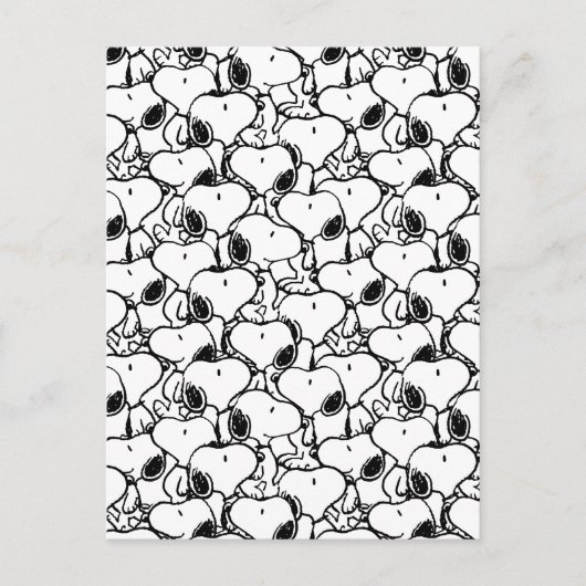 Snoopy Classic Comics Pattern Briefkaart (Voorkant)