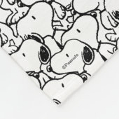 Snoopy Classic Comics Pattern Fleece Deken (Hoek)