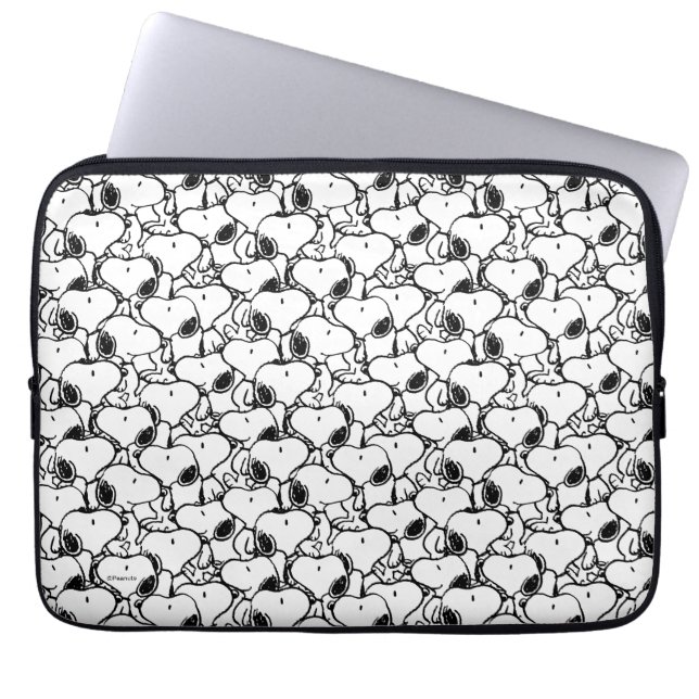 Snoopy Classic Comics Pattern Laptop Sleeve (Voorkant)