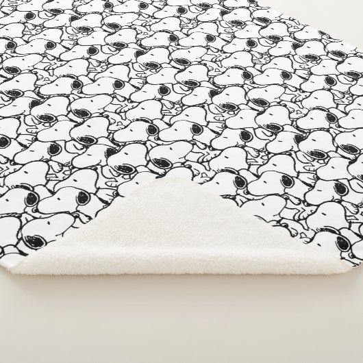 Snoopy Classic Comics Pattern Sherpa Deken (3/4)