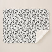 Snoopy Classic Comics Pattern Sherpa Deken (Voorkant (horizontaal))