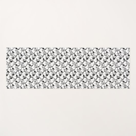 Snoopy Classic Comics Pattern Yogamat (Voorkant (horizontaal))