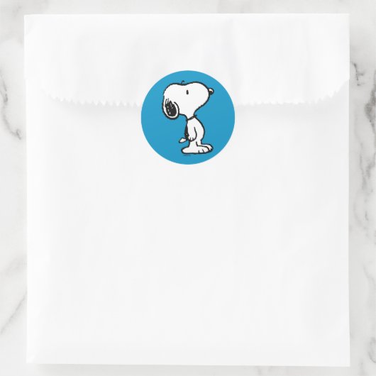 Snoopy Classic Comics Ronde Sticker (Tas)