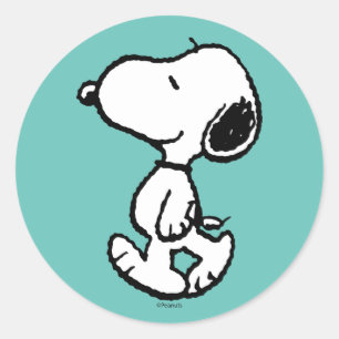 Snoopy Classic Comics Ronde Sticker