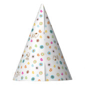 Snoopy Colorful Hearts Patroon Feesthoedjes (Achterkant)