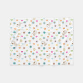 Snoopy Colorful Hearts Patroon Fleece Deken (Voorkant (Horizontaal))