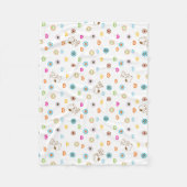 Snoopy Colorful Hearts Patroon Fleece Deken (Voorkant)