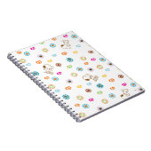 Snoopy Colorful Hearts Patroon Notitieboek (Rechterzijde)