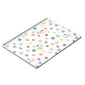 Snoopy Colorful Hearts Patroon Notitieboek (Linkerzijde)
