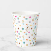 Snoopy Colorful Hearts Patroon Papieren Bekers (Achterkant)
