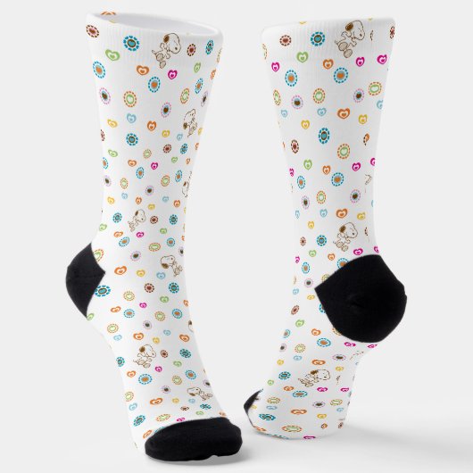 Snoopy Colorful Hearts Patroon Sokken (Gebogen)