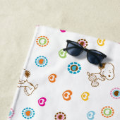 Snoopy Colorful Hearts Patroon Strandlaken (In situ)