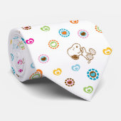 Snoopy Colorful Hearts Patroon Stropdas (Opgerold)