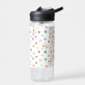 Snoopy Colorful Hearts Patroon Waterfles (Links)