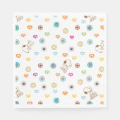 Snoopy Colorful Hearts Pattern Servet (Voorkant)