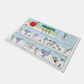 Snoopy & De Bemanning Deurmat (Schuin)