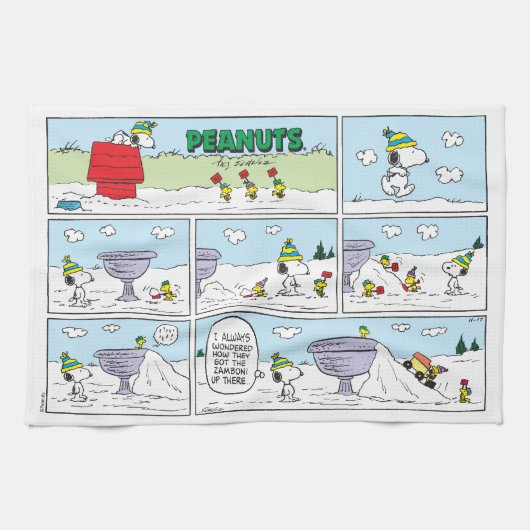 Snoopy & De Bemanning Theedoek (Horizontaal)
