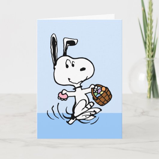 Snoopy de paasbeagle feestdagen kaart (Voorkant)