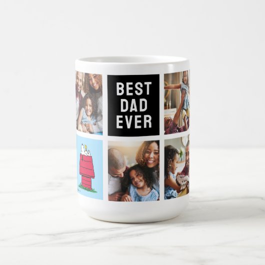 Snoopy Doghouse | Beste pap - Fotocollage Koffiemok (Center)