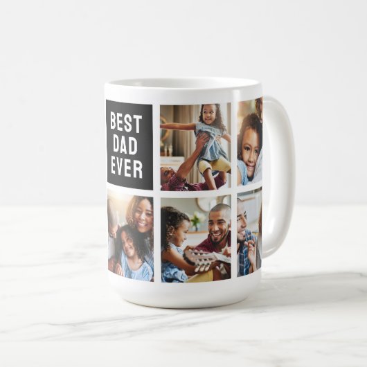 Snoopy Doghouse | Beste pap - Fotocollage Koffiemok (Voorkant rechts)