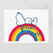 Snoopy | Dream in kleurenregenboog Briefkaart (Voorkant)